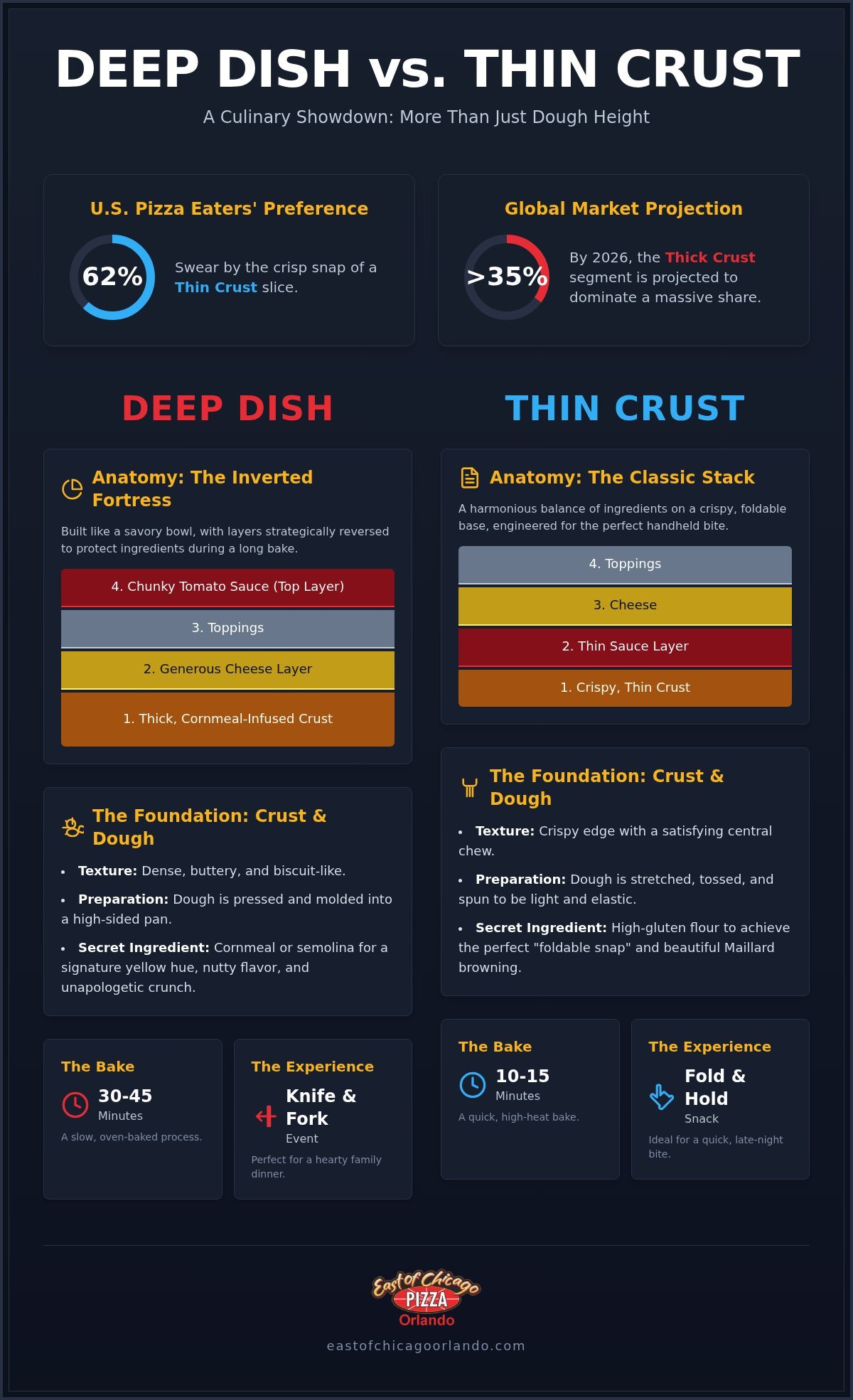 Deep Dish vs. Thin Crust Pizza: The Ultimate Texture and Flavor Guide